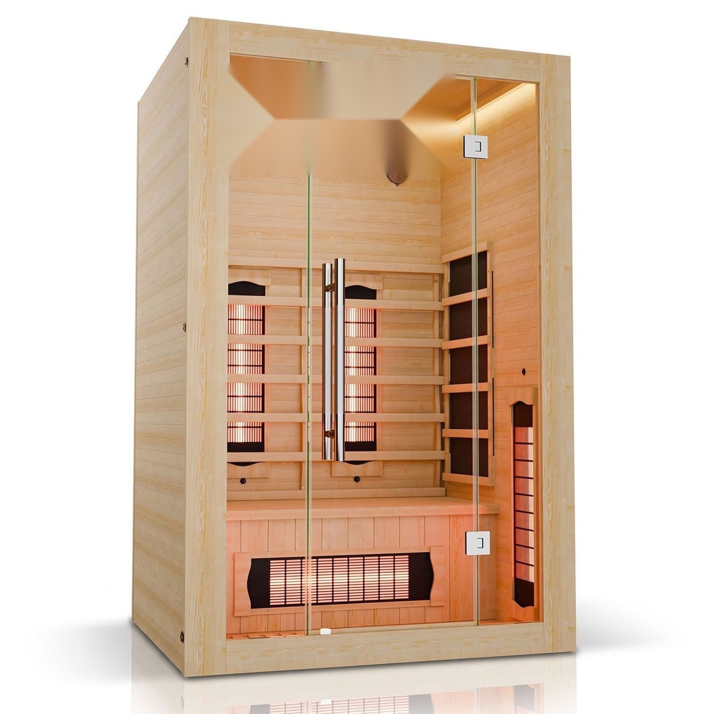 Infrarotkabine Kiruna 120 (2 Personen, Dual-Technologie)